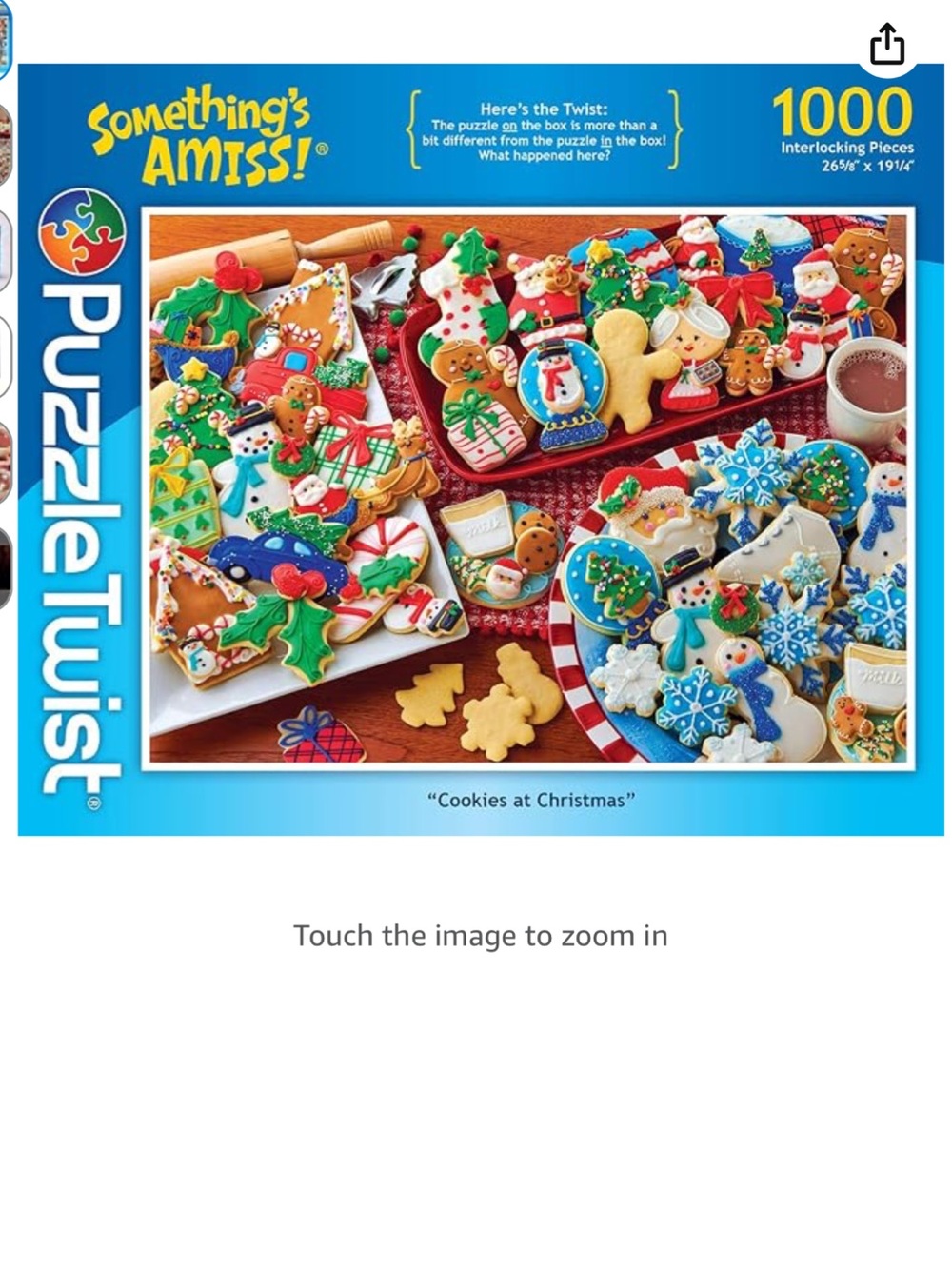 Cookies at Christmas Something's Amiss! 1000 Piece Jigsaw Puzzle by PuzzleTwist